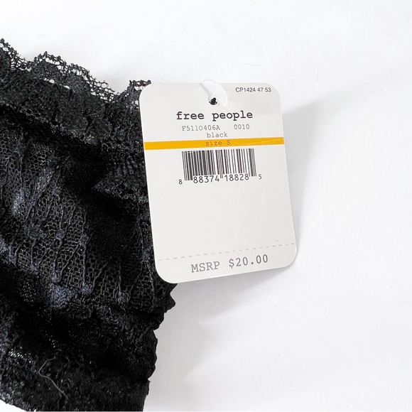 Intimately FREE PEOPLE LACE ESSENTIALS black Bralette set NWT Small new - Picture 4 of 6